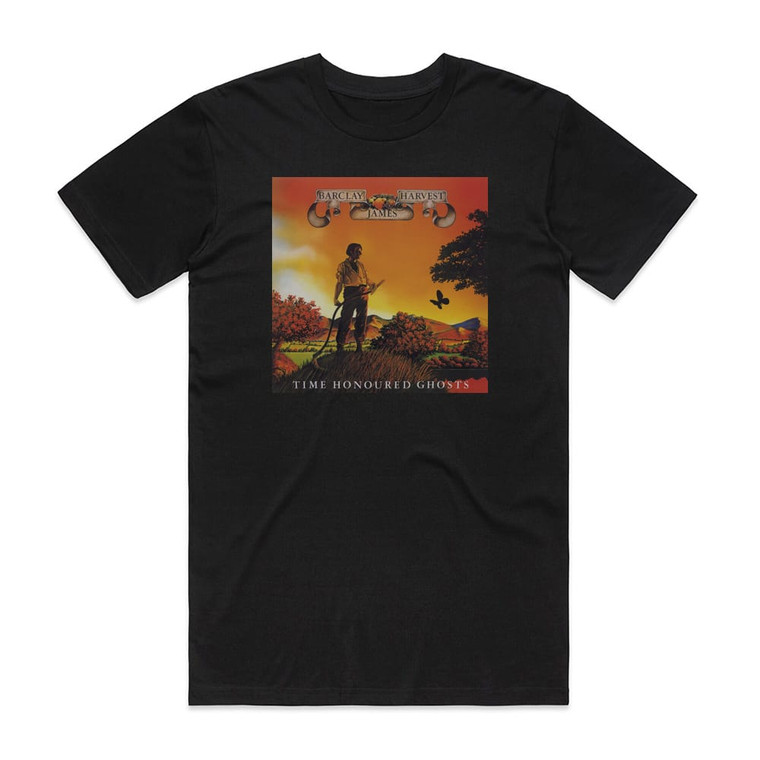 Barclay James Harvest Time Honoured Ghosts Album Cover T-Shirt Black