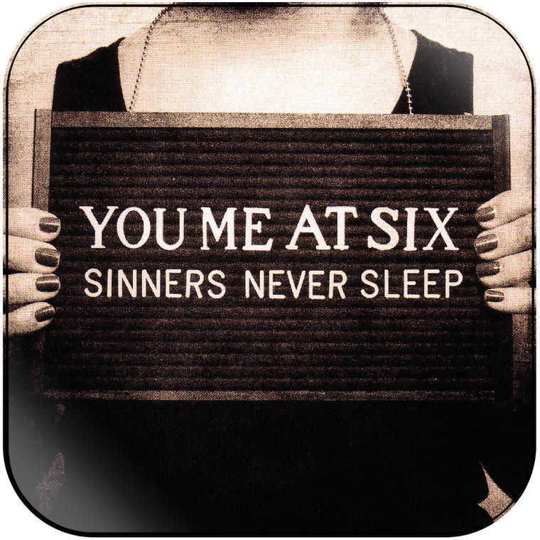 You Me At Six Sinners Never Sleep Album Cover Sticker