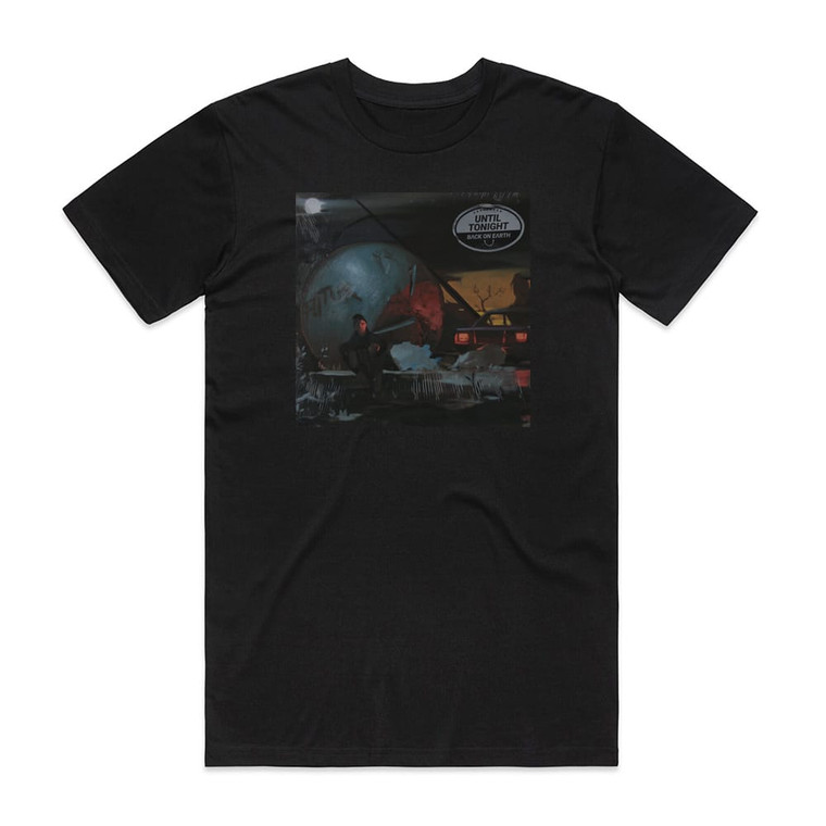 Back On Earth Until Tonight Album Cover T-Shirt Black