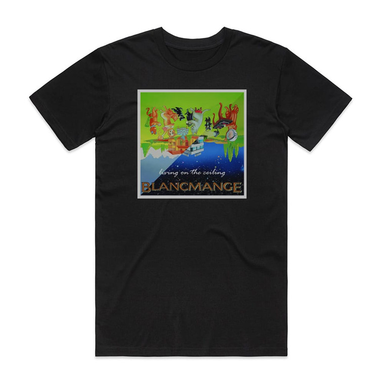 Blancmange Living On The Ceiling Album Cover T-Shirt Black