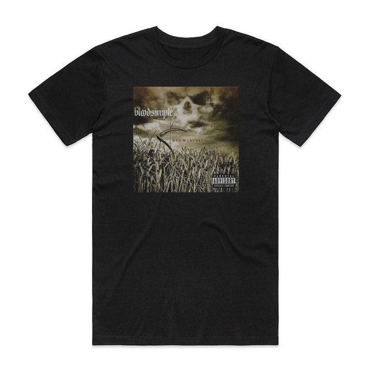 bloodsimple Red Harvest 1 Album Cover T-Shirt Black