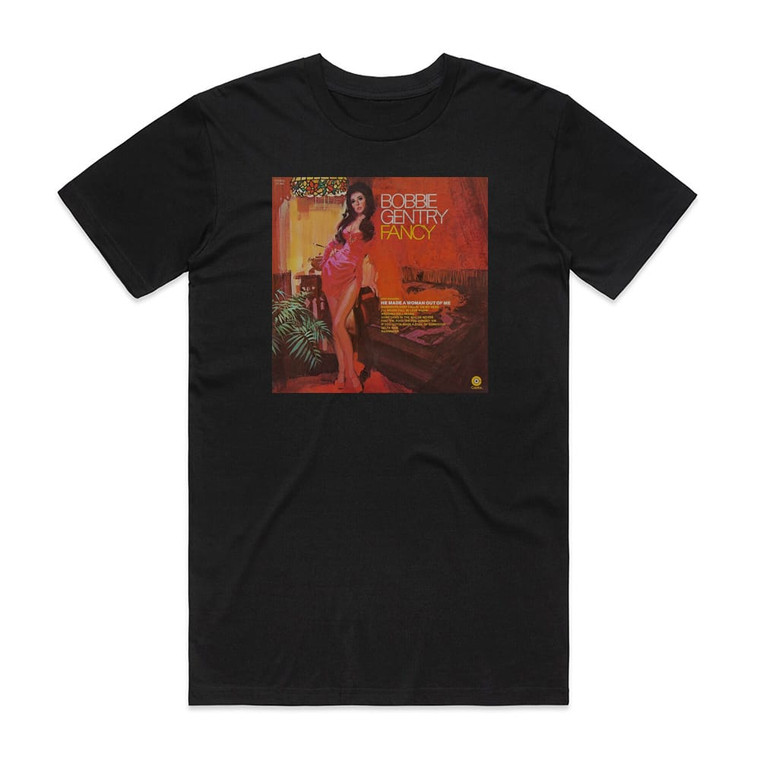 Bobbie Gentry Fancy Album Cover T-Shirt Black