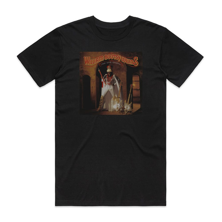 Bootsy Collins The One Giveth The Count Taketh Away Album Cover T-Shirt Black Bootsy Collins The One Giveth The Count Taketh Away Album Cover T-Shirt Black
