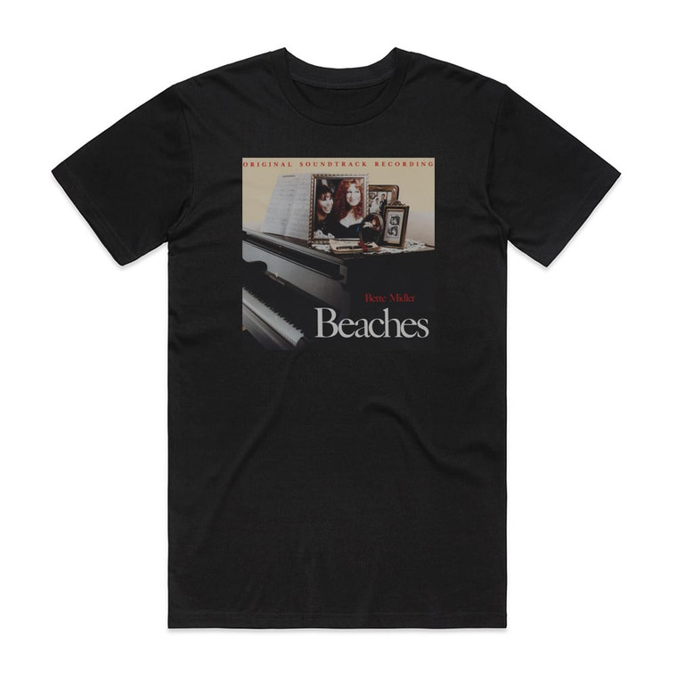 Bette Midler Beaches Album Cover T-Shirt Black