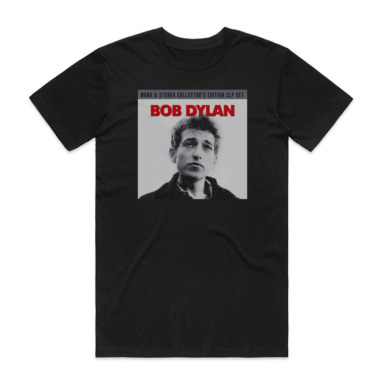 Bob Dylan Bob Dylan 2 Album Cover T-Shirt Black