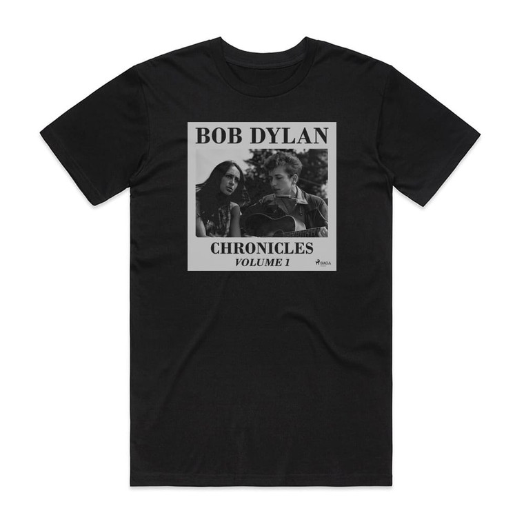 Bob Dylan Chronicles Vol 1 Album Cover T-Shirt Black