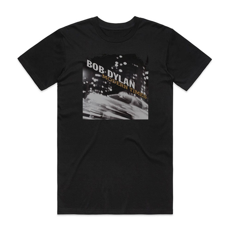 Bob Dylan Modern Times Album Cover T-Shirt Black Bob Dylan Modern Times Album Cover T-Shirt Black