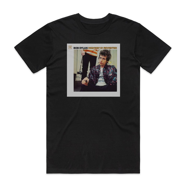 Bob Dylan Highway 61 Revisited Album Cover T-Shirt Black