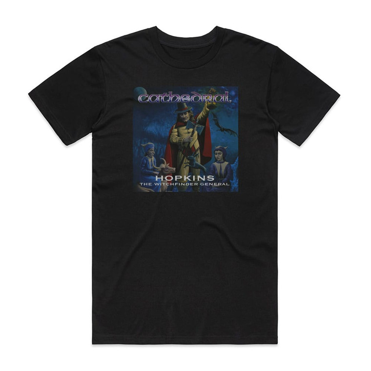 Cathedral Hopkins The Witchfinder General Album Cover T-Shirt Black