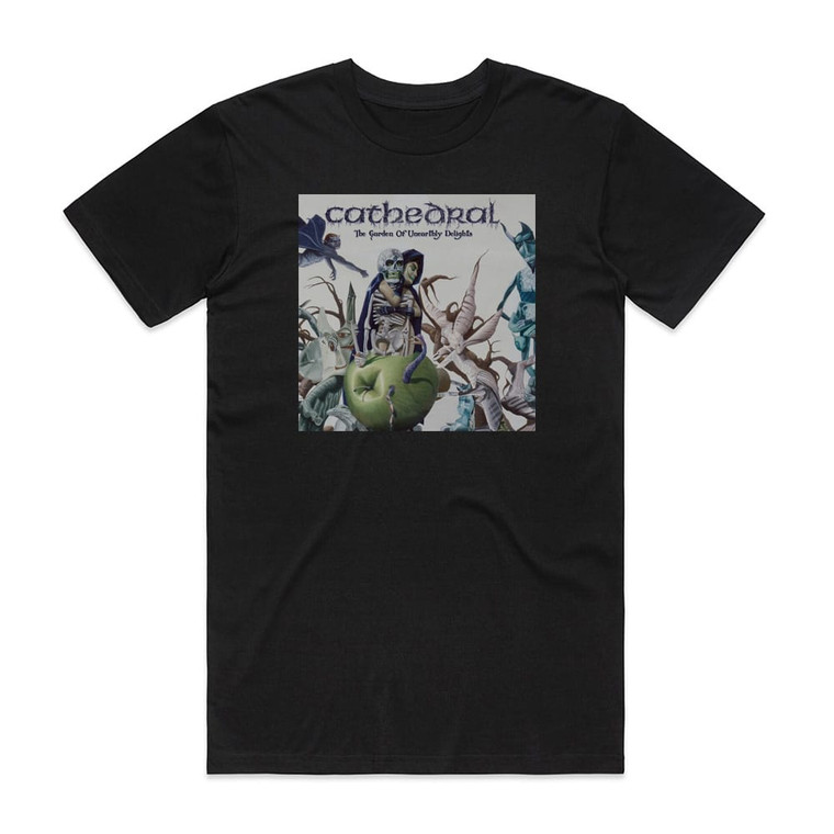 Cathedral The Garden Of Unearthly Delights Album Cover T-Shirt Black