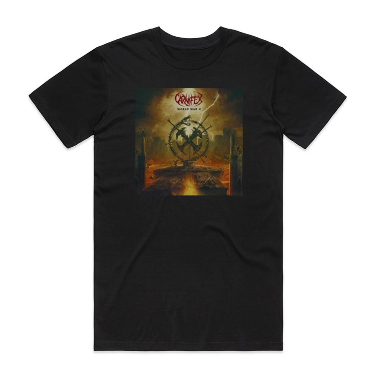 Carnifex World War X Album Cover T-Shirt Black