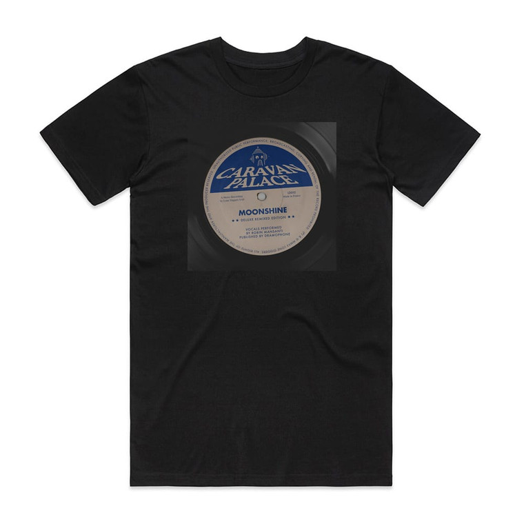 Caravan Palace Moonshine Bakermat Remix Album Cover T-Shirt Black