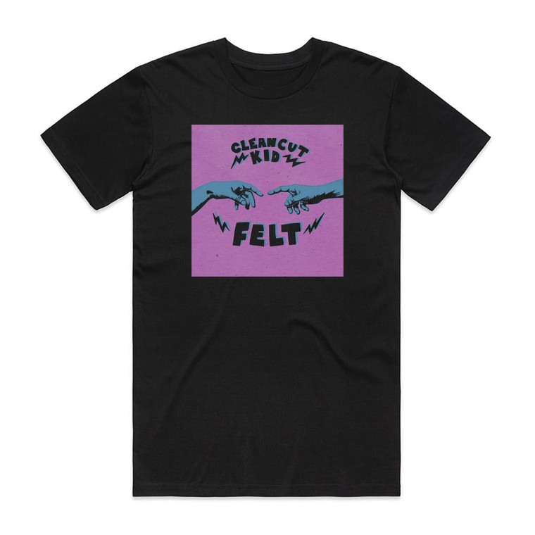 Clean Cut Kid Felt 1 Album Cover T-Shirt Black