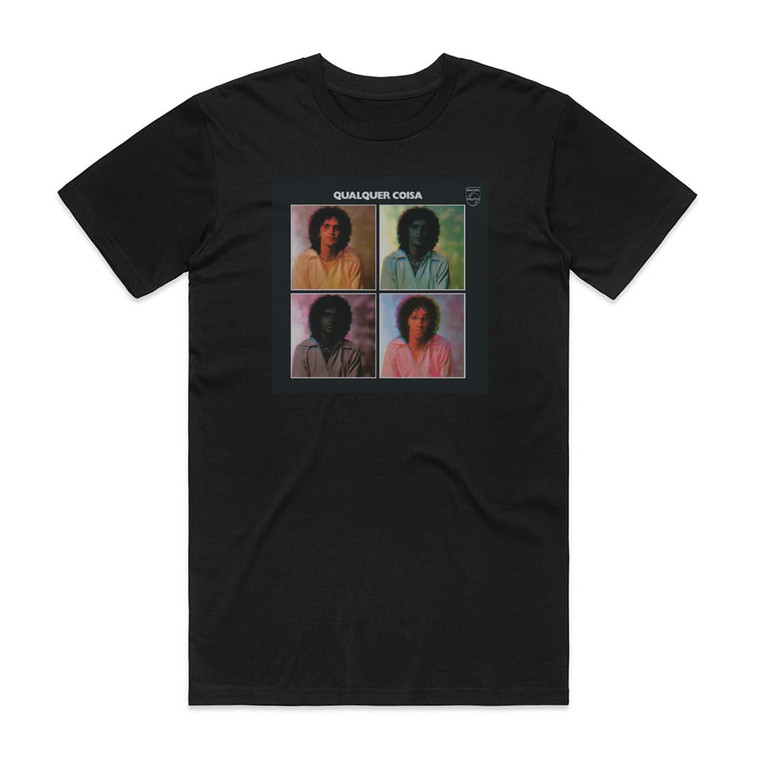 Caetano Veloso Qualquer Coisa Album Cover T-Shirt Black