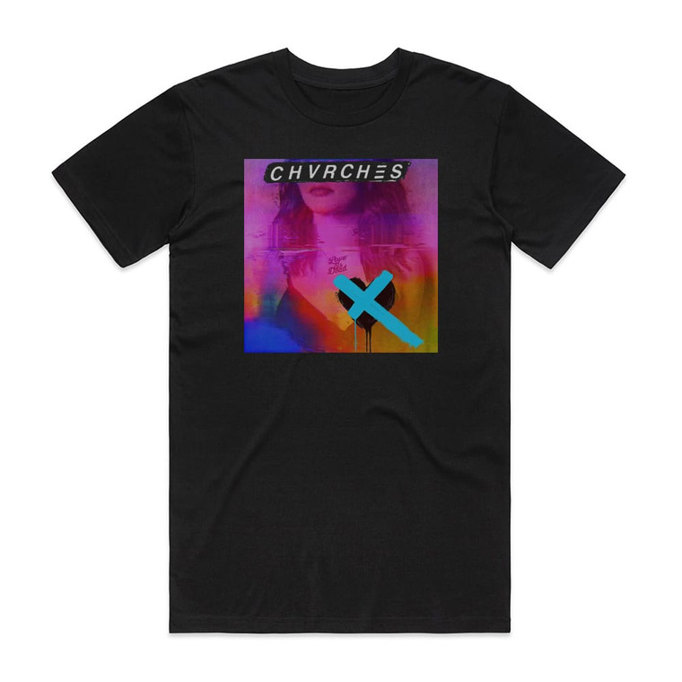 CHVRCHES Love Is Dead Album Cover T-Shirt Black CHVRCHES Love Is Dead Album Cover T-Shirt Black
