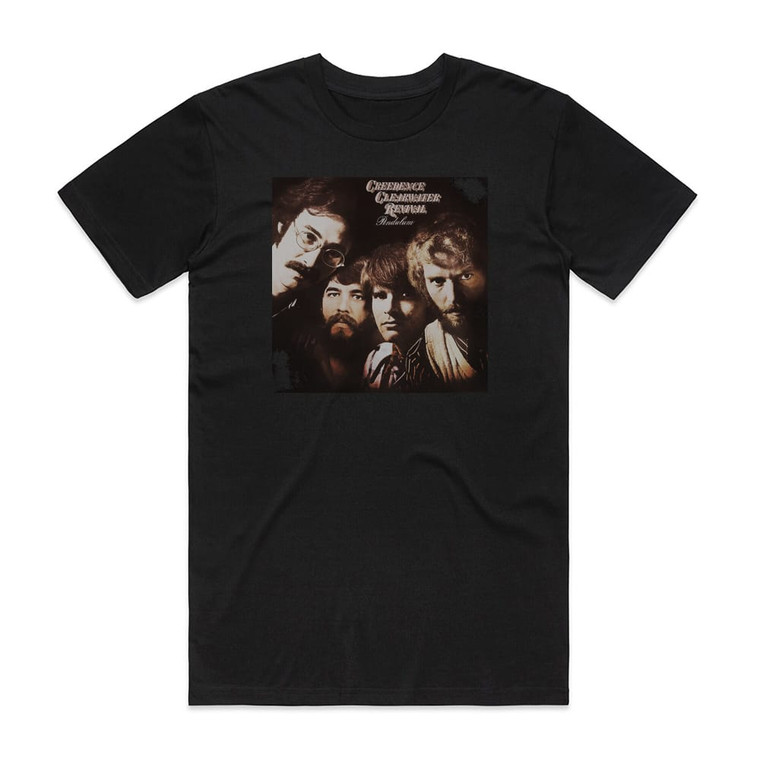Creedence Clearwater Revival Pendulum Album Cover T-Shirt Black