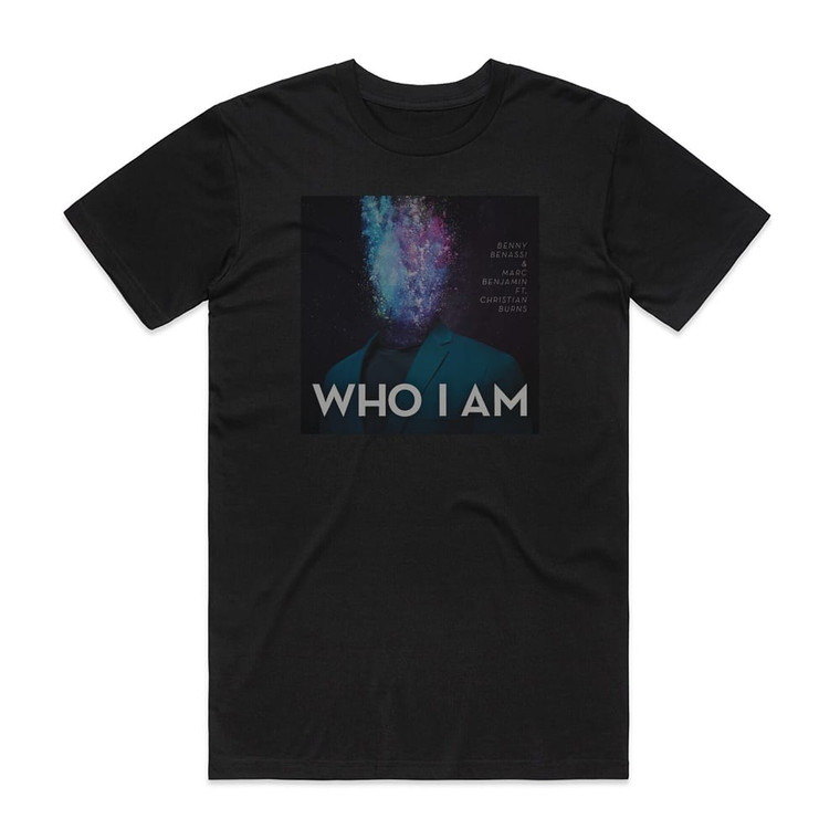 Christian Burns Who I Am 1 Album Cover T-Shirt Black