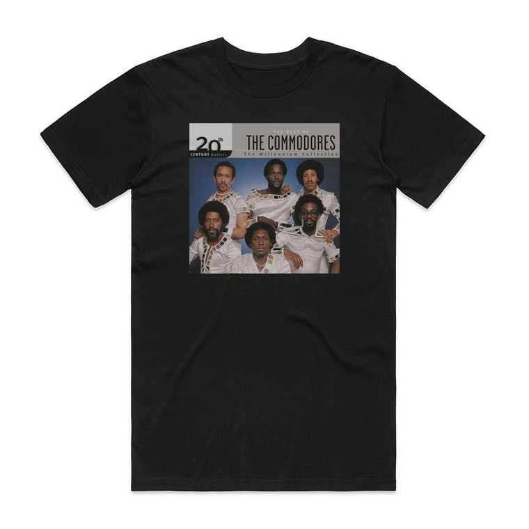 Commodores 20Th Century Masters The Millennium Collection The Best Of T Album Cover T-Shirt Black