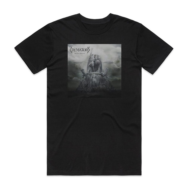 Crematory Monument Album Cover T-Shirt Black