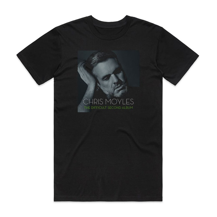 Chris Moyles The Difficult Second Album Album Cover T-Shirt Black