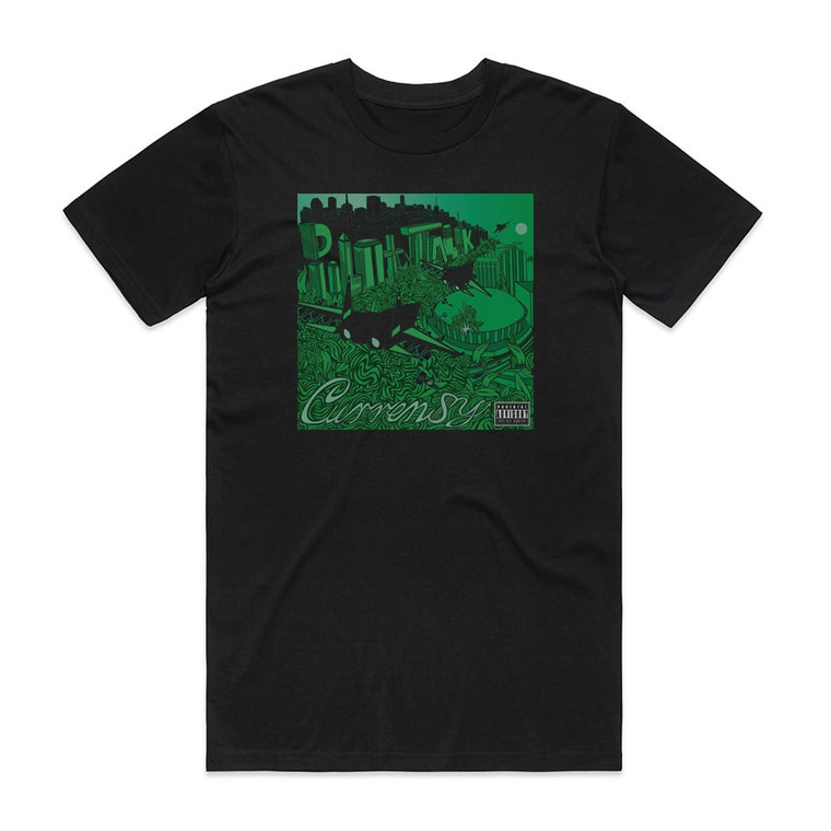 Currensy Pilot Talk Album Cover T-Shirt Black