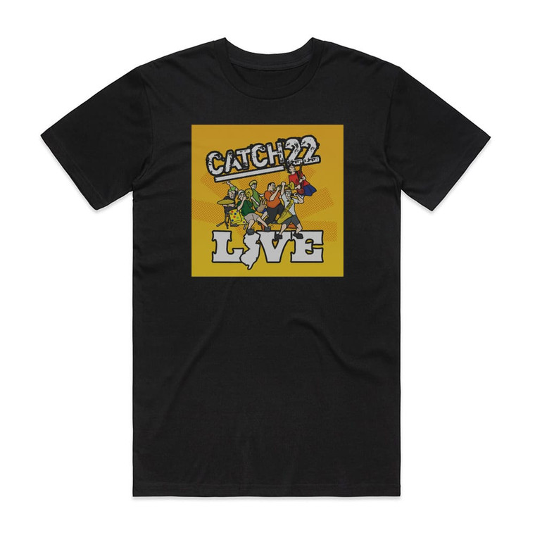 Catch 22 Catch 22 Live Album Cover T-Shirt Black