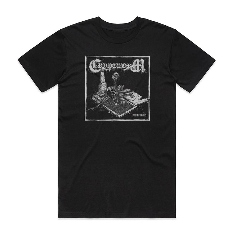 Cryptworm Verminosis Album Cover T-Shirt Black