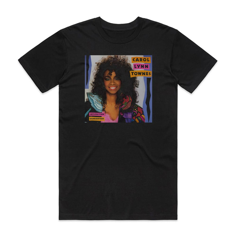 Carol Lynn Townes Satisfaction Guaranteed Album Cover T-Shirt Black