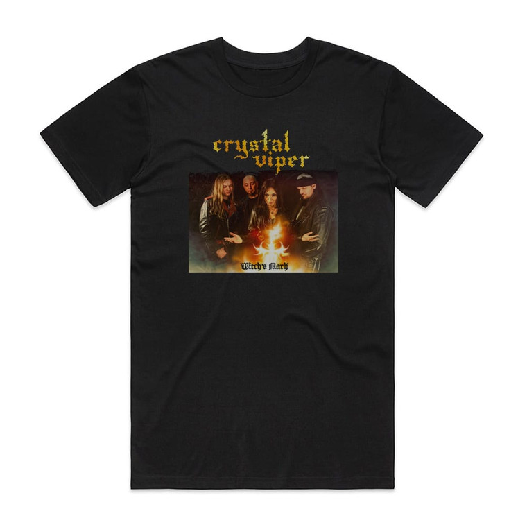Crystal Viper Witchs Mark Album Cover T-Shirt Black