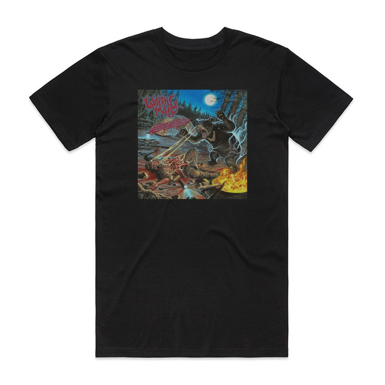 Chopping Mall Mauled By A Magical Bear With Scalding Hot Liquid Cheese Spr Album Cover T-Shirt Black
