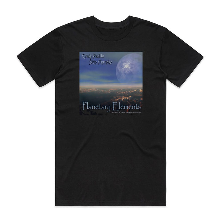 Craig Padilla Planetary Elements Album Cover T-Shirt Black