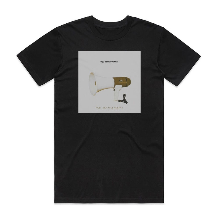 Cog The New Normal Album Cover T-Shirt Black