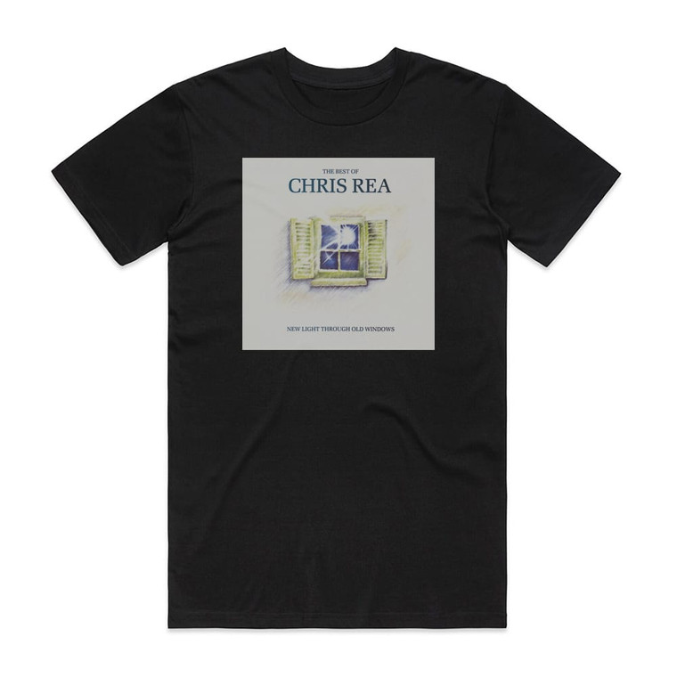 Chris Rea New Light Through Old Windows Album Cover T-Shirt Black