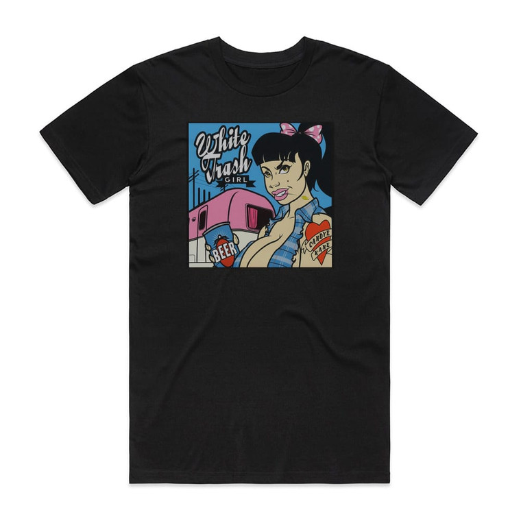 Candye Kane White Trash Girl Album Cover T-Shirt Black