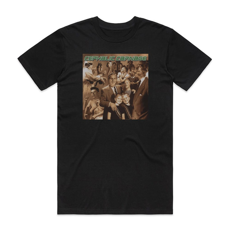 Cephalic Carnage Exploiting Dysfunction Album Cover T-Shirt Black