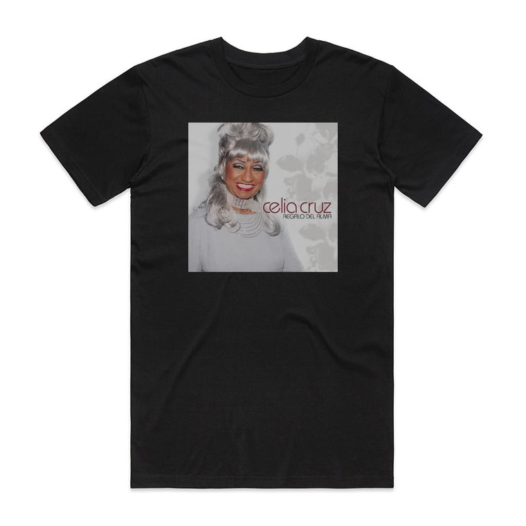 Celia Cruz Regalo Del Alma Album Cover T-Shirt Black