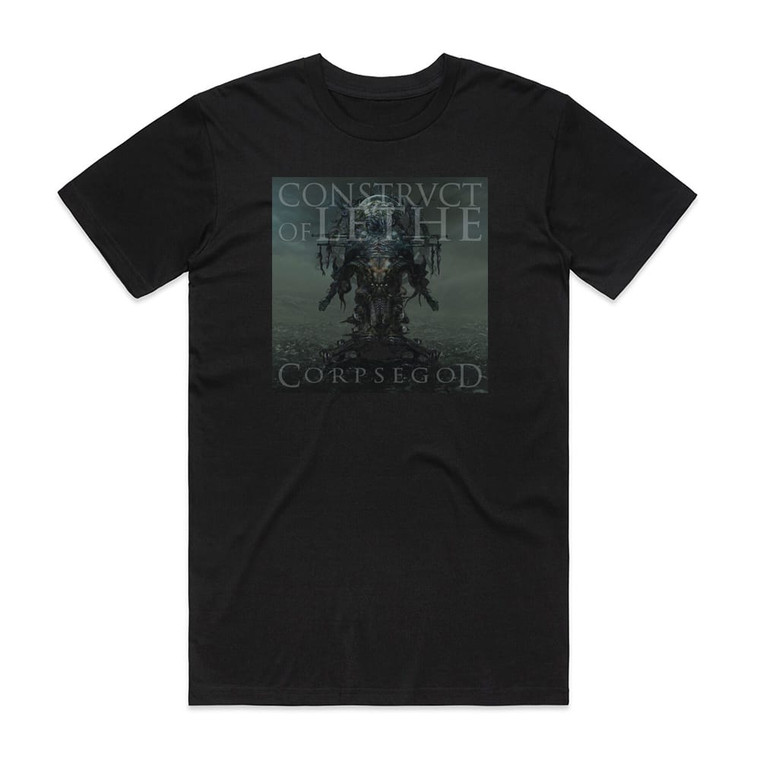 Construct of Lethe Corpsegod Album Cover T-Shirt Black