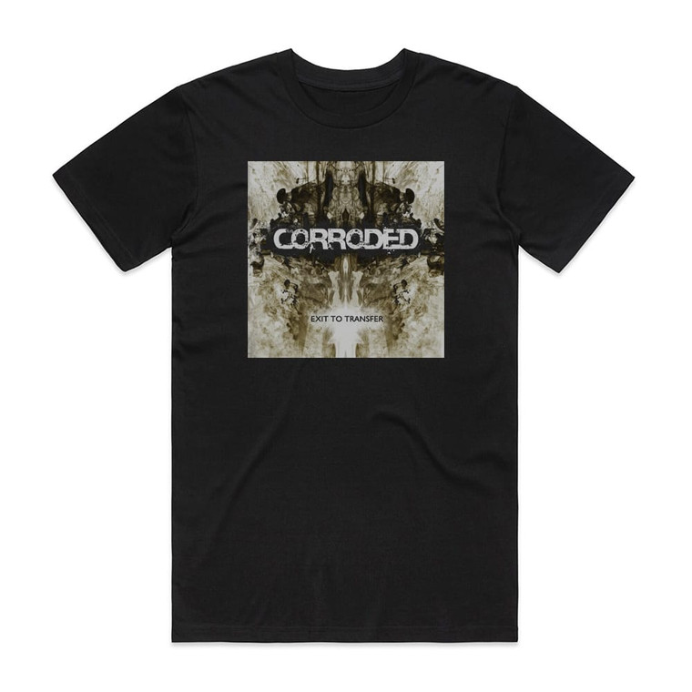 Corroded Exit To Transfer Album Cover T-Shirt Black