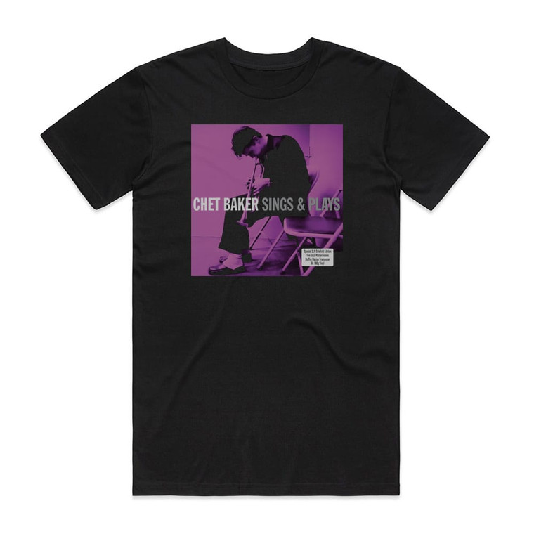 Chet Baker Sings And Plays Album Cover T-Shirt Black