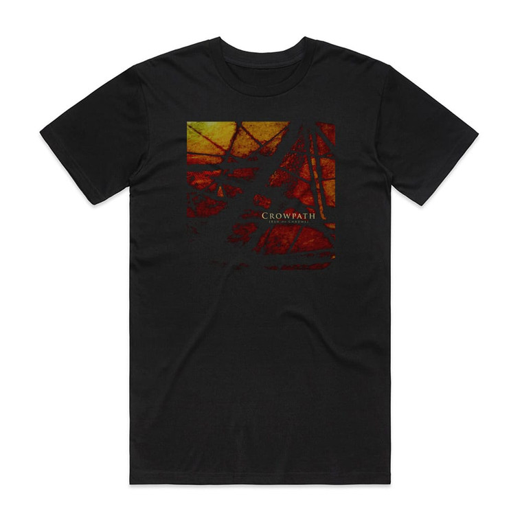 Crowpath Red On Chrome Album Cover T-Shirt Black