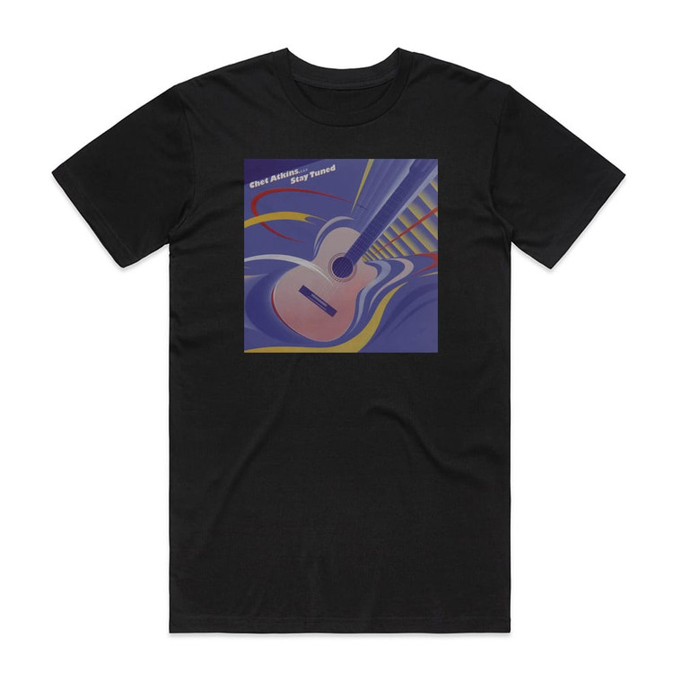 Chet Atkins Stay Tuned Album Cover T-Shirt Black