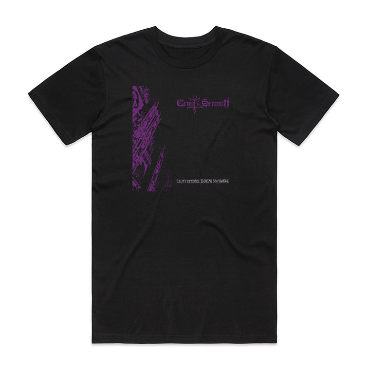 Crypt Sermon De Mysteriis Doom Sathanas Album Cover T-Shirt Black