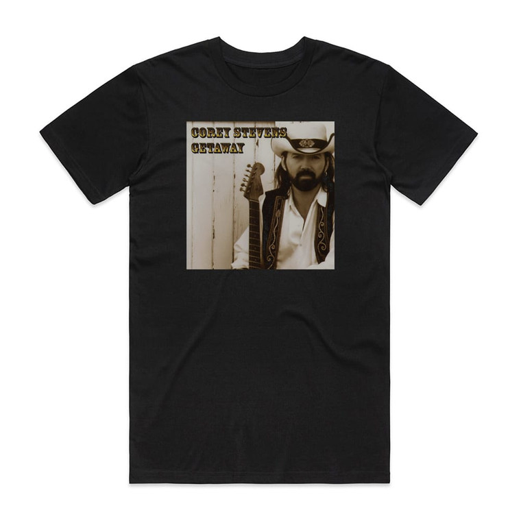 Corey Stevens Getaway Album Cover T-Shirt Black