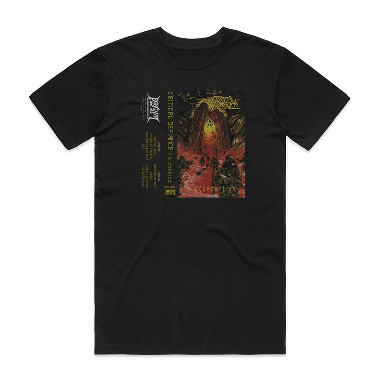 Critical Defiance Misconception Album Cover T-Shirt Black