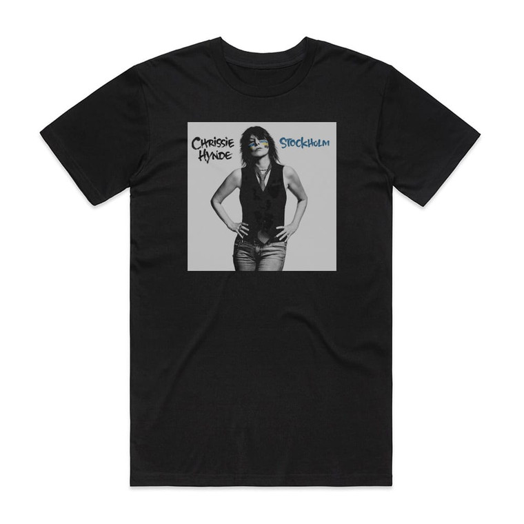 Chrissie Hynde Stockholm Album Cover T-Shirt Black