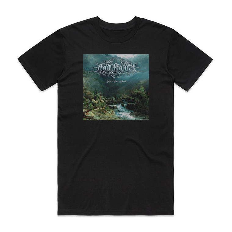 Can Bardd Nature Stays Silent Album Cover T-Shirt Black