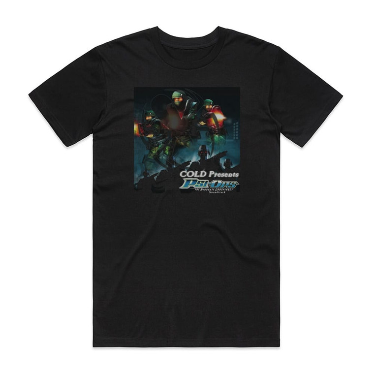 Cold Psi Ops The Mindgate Conspiracy Album Cover T-Shirt Black