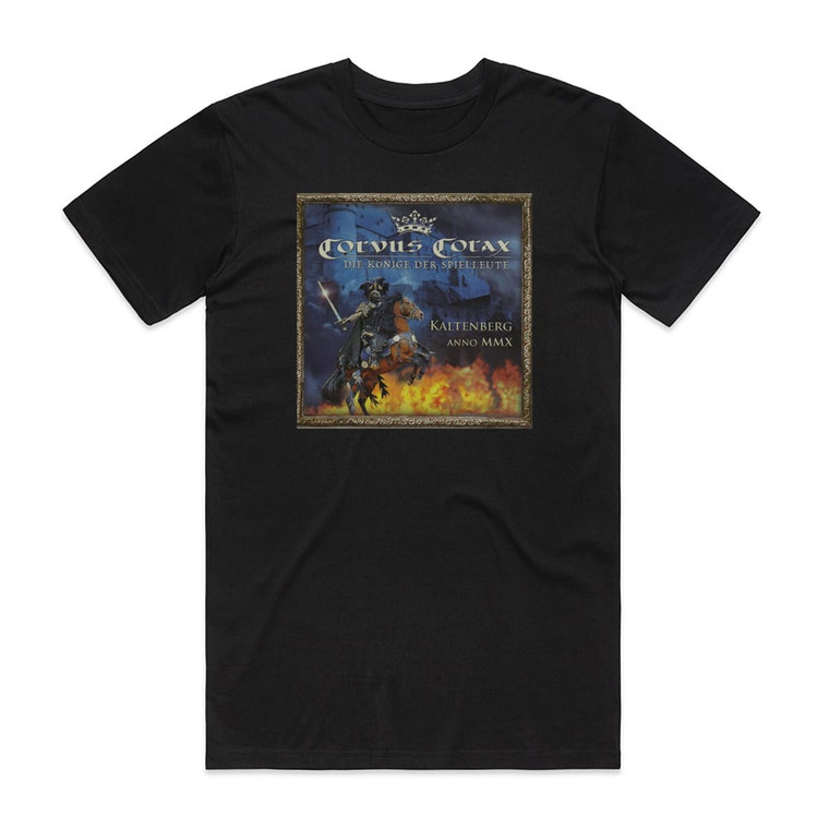 Corvus Corax Kaltenberg Anno Mmx Album Cover T-Shirt Black