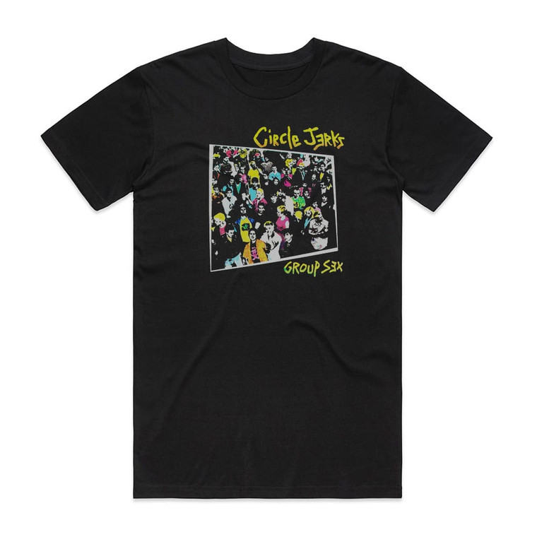 Circle Jerks Group Sex Album Cover T-Shirt Black