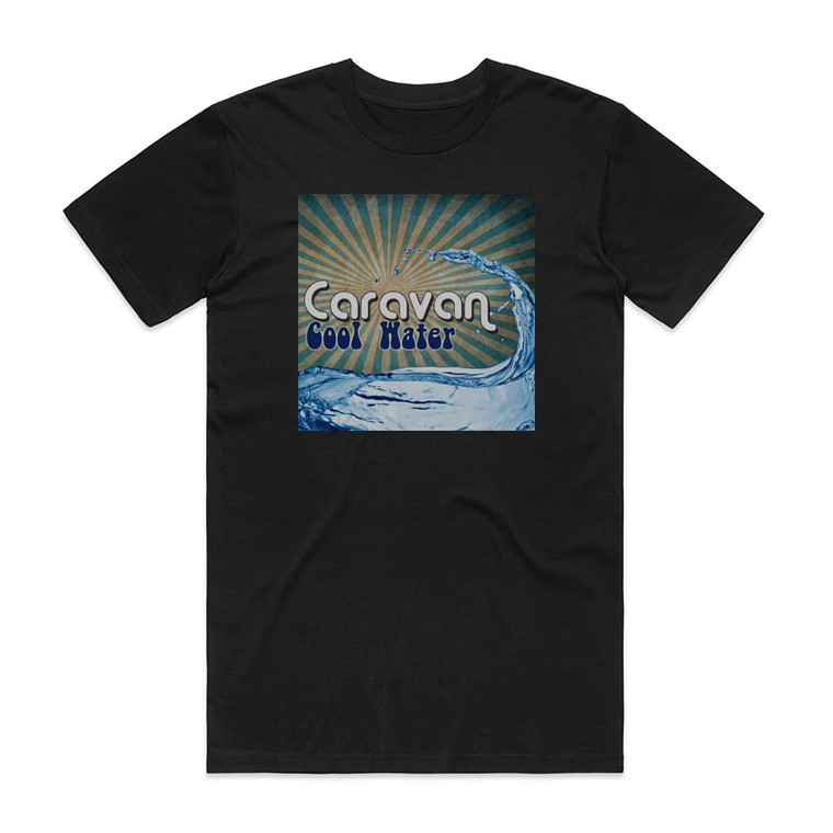 Caravan Cool Water Album Cover T-Shirt Black